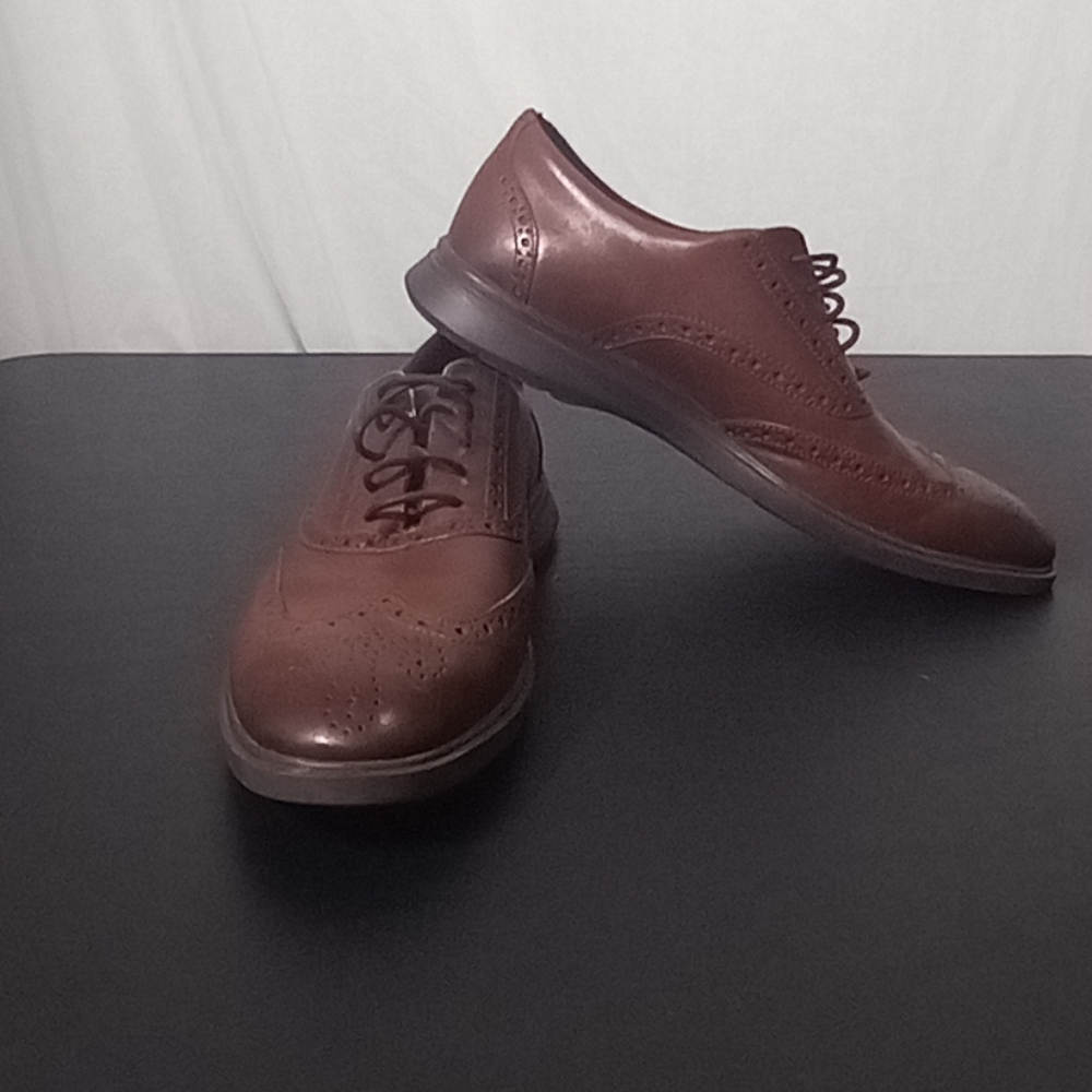 Clarks Men's Brown Un Lipari Ave Leather Lace Up Oxford Size 11.5